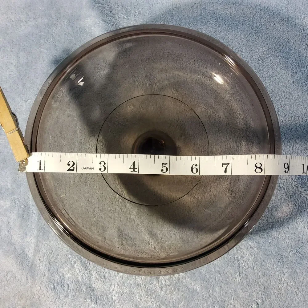 Vintage Pyrex Visions Amber Smoke Brown Glass Lid V-2.5-C 8.5